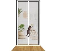 Cat Screen Door 80x210cm Reinforced Resistant Mesh Creen Zipper Pets Proof Prevent Pet Escape Curtains From Living Room(100x220cm)