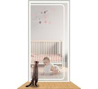 Cat Screen Door, 90 * 220CM Thickened Heavy Duty Pet Screen Door For Dogs Cats Mosquitos, Partition Mesh Cat Door Screen For Living Room, Kitchen, Bedroom, Cat Door Screen No Escape With Zipper (Colo