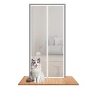 Cat Screen Door - Cat Proof Mesh Barrier, Adhesive-Mounted Reinforced Screens, Door Protection for Kitchen Bedroom Hallway, Apartment Patio Balcony Safety, Easy Installation Pet Safety Screen for Home