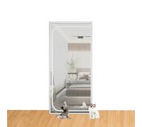 Cat Screen Door - Pet Resistant Mesh Safety Gate With Thickened Zipper for Balcony, Living Room, Bedroom, Kitchen, Patio - Prevent Pet Escape
