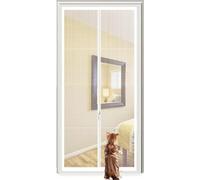 Cat Screen Door, Pet Screen Door with Zipper White (80-150) cm x (200-220) cm(95x200cm)