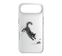 Cat Scribble abstract minimalist cat art Woman men Case for iPhone Air