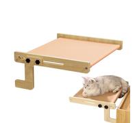 Cat Seat - Wooden Resting Place No Drilling for Kittens, Cats, Balcony, Hammock Bed, for Pet Owners, Animal Friends, Home, Office, Bedroom, Balcony, Rest Zone Drawers