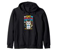Cat Second Grade Here I Come Back To School Zip Hoodie