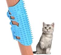 Cat Self Groomer | 16cm Corner Massage Comb | Cat Scratching Board | Silicone Grooming Brush With Rounded Teeth, Adjustable Strap, Removes Loose Hair And Dirt - Ideal For All Cat Breeds At Home