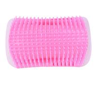 Cat Self Groomer Brush,Wall Corner Mounted Massage Grooming Comb Hair Removal Brush (pink)