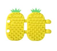 Cat Self Groomer, Pineapple Corner Scratcher Brush, Adjustable Silicone Massage Comb, Fun Cheek Rubbing Design, Made with Safe Silicone Material, 5.63 x 4.06 inches