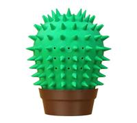 Cat Self Groomer Wall Mounted Face Massager and Scratcher for Indoor Felines, Durable Cactus Shape Cleaning Brush for Hair Removal Green