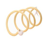 Cat Self Play Spiral Tunnel Toy, Indoor Interactive Pet Tunnel | S-Type Collapsible Spring, Feather Hangings, Satisfies Curiosity for Kitten & Adult Cats, Portable Cattycoil Safe Toy