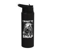 Cat Selfie I Want to Snap UFO Sasquatch Alien Stainless Steel Insulated Water Bottle