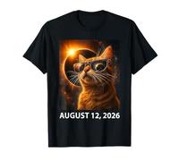 Cat Selfie Total Solar 2026 Eclipse August 12, 2026 T-Shirt