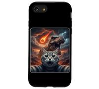Cat Selfie with a T-Rex Funny Dinosaur Meme Case for iPhone SE (2020) / 7/8