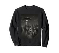 Cat Selfie With Alien UFO Shirt Philadelphia UFO Invasion Sweatshirt