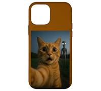 Cat Selfie with Alien with White Eyes Funny for Kids Adults Case for iPhone 12 mini