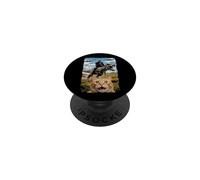 Cat Selfie With Aliens Gorilla T-Rex -Fun Teen Boys Cat Meme PopSockets Adhesive PopGrip