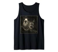 Cat Selfie With Bigfoot Alien UFO Funny Sasquatch Tank Top