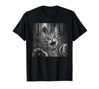 Cat Selfie with Bigfoot Funny Sasquatch Believer Cat Lover T-Shirt