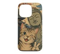 Cat selfie with Buddha, Ichi-Go Ichi-E Once in Lifetime Case for iPhone 13 Pro