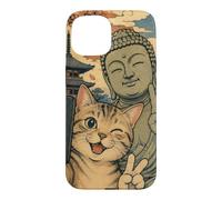 Cat selfie with Buddha, Ichi-Go Ichi-E Once in Lifetime Case for iPhone 15