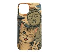 Cat selfie with Buddha, Ichi-Go Ichi-E Once in Lifetime Case for iPhone 15 Plus