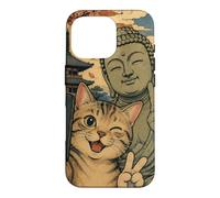 Cat selfie with Buddha, Ichi-Go Ichi-E Once in Lifetime Case for iPhone 16 Pro