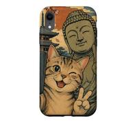 Cat selfie with Buddha, Ichi-Go Ichi-E Once in Lifetime Case for iPhone XR