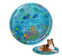 Cat Sensory Water Playmat - Cartoon Multipurpose Water Playmat | Portable Lightweight Mat, Cute Interactive Toys for Dogs & Cats