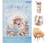 Cat Series Sticker Scrapbooking Supplies for Junk Journal, 20 Sheets PET Stickers