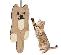 Cat Shape Cat Scratching Mat,Natural Sisal Furniture Protector Scratching Pad,Cat Wall Scratching Mat,Cat Scratcher Board,Hanging Cat Scratching Mat for Couch,Carpets,Sofas,Door