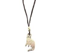 Cat Shape Heating Necklace Delicate Necklace Adjustable Comfortable Jewellery Suitable for Various Occasions Vintage Cats Pendant