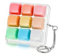 Cat Shape Keyboard Fidget Toy, Keyboard Fidget Keychain 9-in-1 Keyboards Decompression Button Finger Clicker Toys, Colorful Clicker Sensory Fun Toys to Relieve Stress and Pass Time for Adults