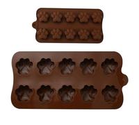 Cat Shape Mold - Candy Tray | Flexible Silicone | Baking Pan | Molds 10 Cavity Footprints for the Production of Chocolate Soap and Gelatin, Dog Treats, Fun