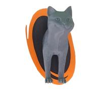 Cat Shape Wall Art - 3D Printing Door Frame Ornament, Creative Decorative Indoor Function, Artistic Small Cat Design | Birthday Gift Room Decoration For Family Friends Colleagues Living Sleep