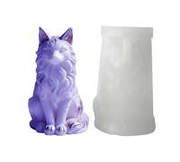 Cat Shaped Mould - Artisan Decoration in Concrete with Cat from the Sitting Position, Mould for Epoxy Resin - for Bedroom Wedding Parties Dining Table and Home