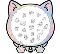 Cat Shaped Puzzle, 135 Piece Art Irregular Cat Puzzle, Mindfulness Relaxation Activity, Sturdy Reusable Frame, Unique Feline Decor for Cat Lovers