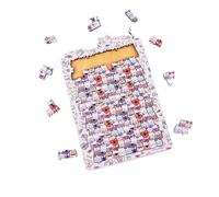 Cat Shaped Puzzle | Colored Cat Shaped Wooden Jigsaw Puzzle | CreativePuzzle Gifts | Detailed Cats-Themed Pieces, Animal Cats Wooden Puzzles Pieces Decor for C-at Lovers