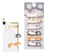Cat Shaped Sticky Notes for Memo - 180 Sheets with Markers Pages Stickers and Novelties | Fun Notes for Students Children School Office Party