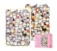 Cat Shaped Wooden Jigsaw Puzzle, Colored Cat Shaped Wooden Jigsaw Puzzle,Unique Cartoon Animals Shape Wood Puzzles,Animal WoodenPuzzles Pieces Decor for Pet Lovers,Christmas New Year Gift