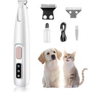 Cat Shaver Dog Paw Trimmers Cordless Silent. Paw Trimmer for Dogs Hair Between Paws, Waterproof, Dog Foot, Cat Hair Trimmer, Rabbit Grooming Kit (1Set+18mm Cutter Head)