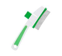 Cat Shedding Brush,Dog Care Products With Unlock Button,Puppy Tick Removal Comb - For Massage And Bathing Cats And Dogs With Long And Short Coat, Indoor And Outdoor