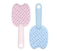 Cat Shedding Brush | Double-Sided Massaging Shedding Brush - 2X Gentle Kitten Comb, Portable Cat Grooming Brush for Sofas, Clothes, Felt, Tweed