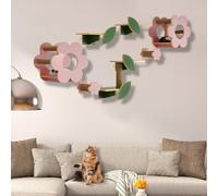 Cat Shelf for Wall with Sisal Scratching and Step, Cat Climbing Shelf Playground Set for Activity Indoor Kitten(7PCS)