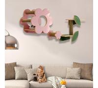 Cat Shelf for Wall with Sisal Scratching and Step, Cat Climbing Shelf Playground Set for Activity Indoor Kitten(3PCS)