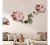 Cat Shelf for Wall with Sisal Scratching and Step, Cat Climbing Shelf Playground Set for Activity Indoor Kitten(5PCS)