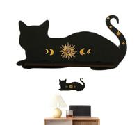 Cat Shelf - Warm Color Floating Shelves for Living Room Wall Mount Wooden Wall Shelf for Crystal Display Kitchen Bedroom Living Room