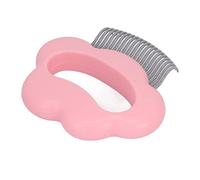 Cat Shell Comb Safe Massage Hair Removal Cat Grooming Comb for Little Pets Bunnys Cats ABS Plastic 9x9cm (Pink)