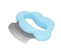 Cat Shell Comb Safe Massage Hair Removal Cat Grooming Comb for Little Pets Bunnys Cats Plastic ABS Material 9 x 9cm 3.5 x 3.5in (Blue)