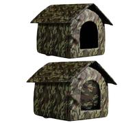 Cat Shelter - Cat Beds For Indoor | Heating Pad For Cats, Pet Pad With Smart Grip, Pet Mat With Smart Grip, Heating Mat For Cats, Cave Sleeping Bag Nest Tent,Sleeping Play Balcony Stray Animals Winter