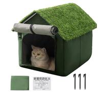 Cat Shelter Cave with Waterproof, Windproof and Non-Slip | Soft foldable cat shelter for hiding places, pets and animals for and in winter on the terrace and balcony