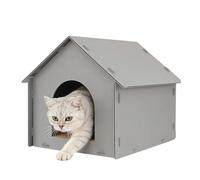Cat Shelter for Outdoors, Waterproof Closed Pet Tent with Inner Lounger - Cat Outdoor House | For Sleeping Place in Winter as a Animal Shelter in the Balcony Garden